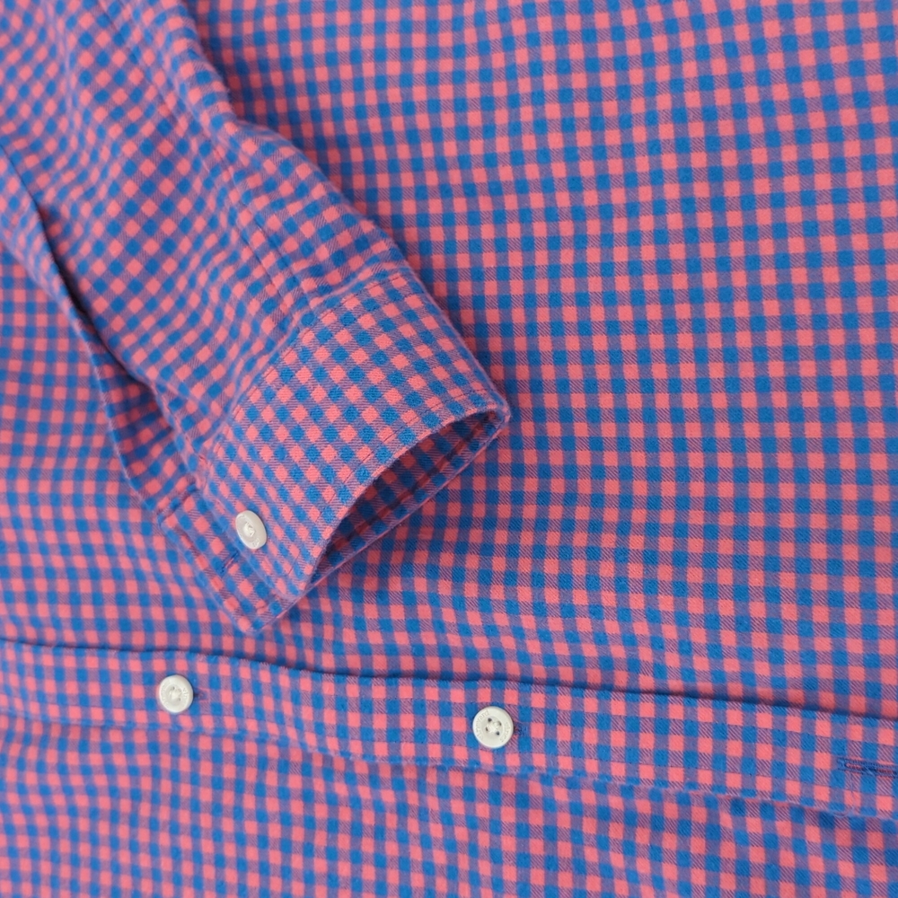 Vineyard Vines Gingham Whale Shirt Size XL 18 - Picture 4 of 5